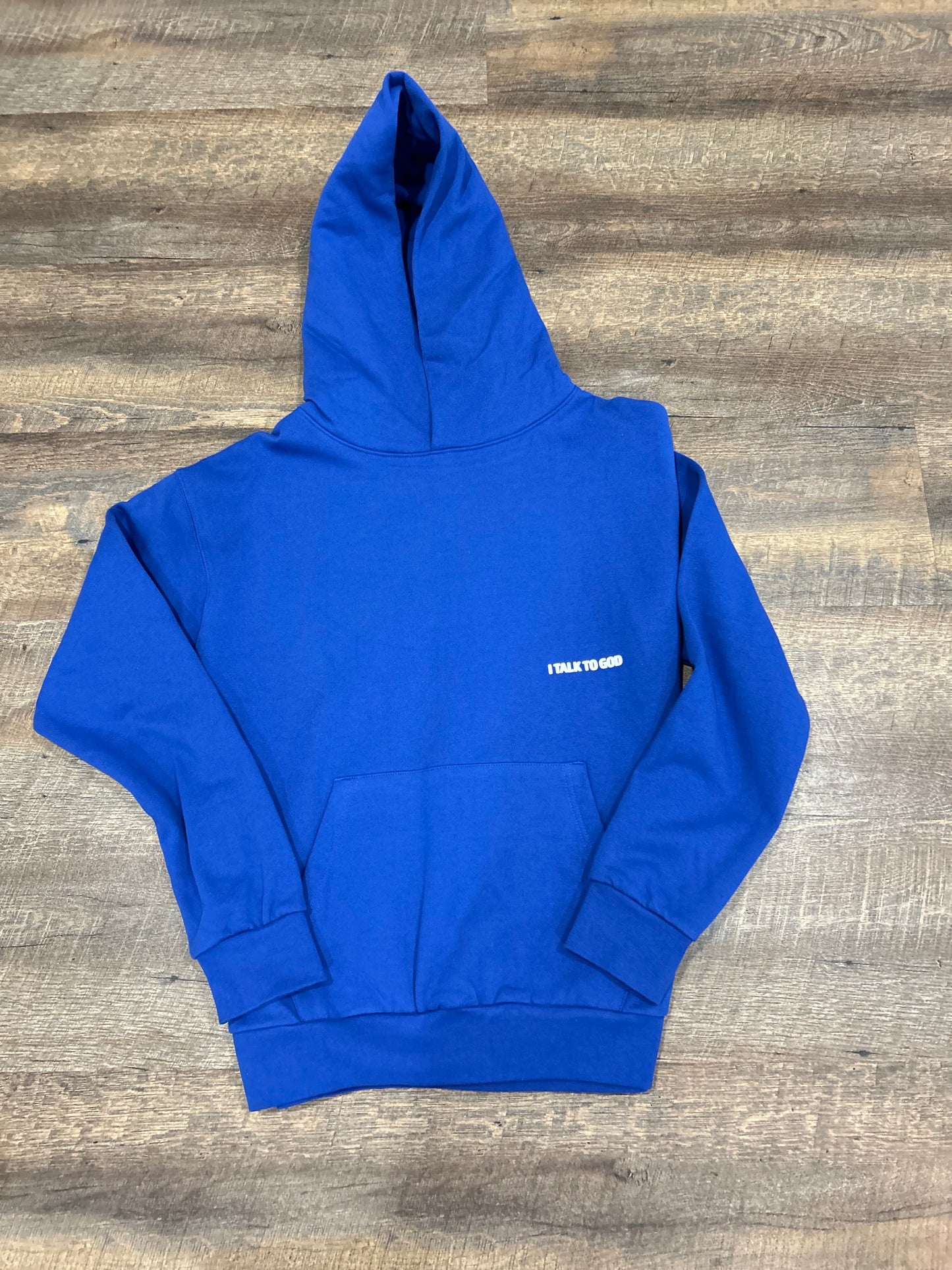 Plight Life “I Talk To God” Premium Pullover Hoodie (True Royal)