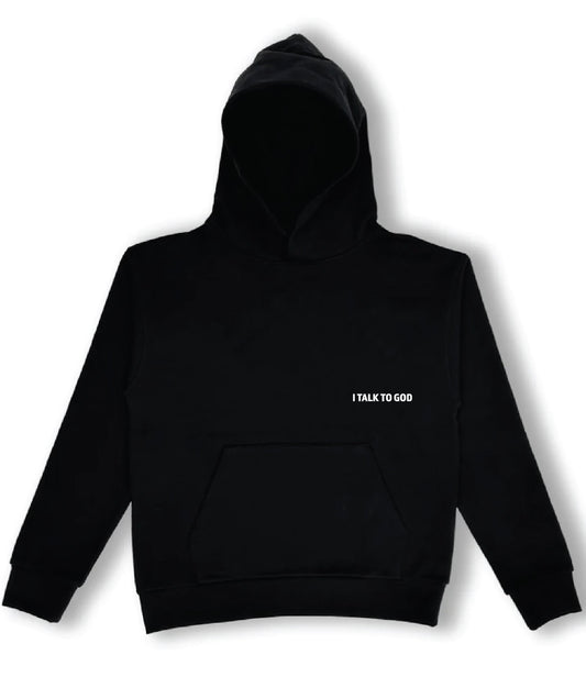 Plight Life “I Talk to God” Premium Pullover Hoodie (Black)