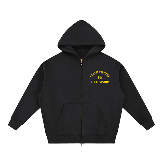 New Drop Bundle - I Talk To God Fellowship Full-Zip Hoodie + The 90-Day Playbook