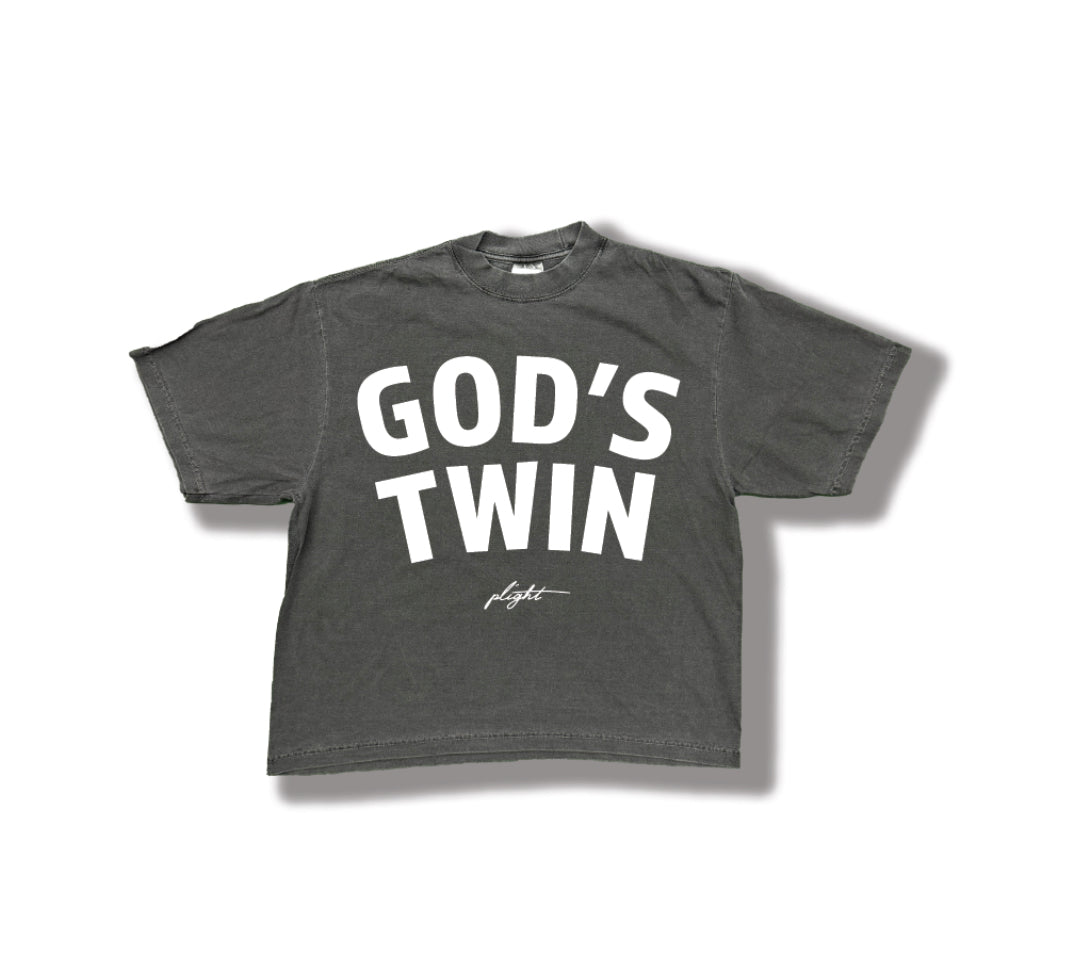 Plight Life God’s Twin T-Shirt Heavy Shadow