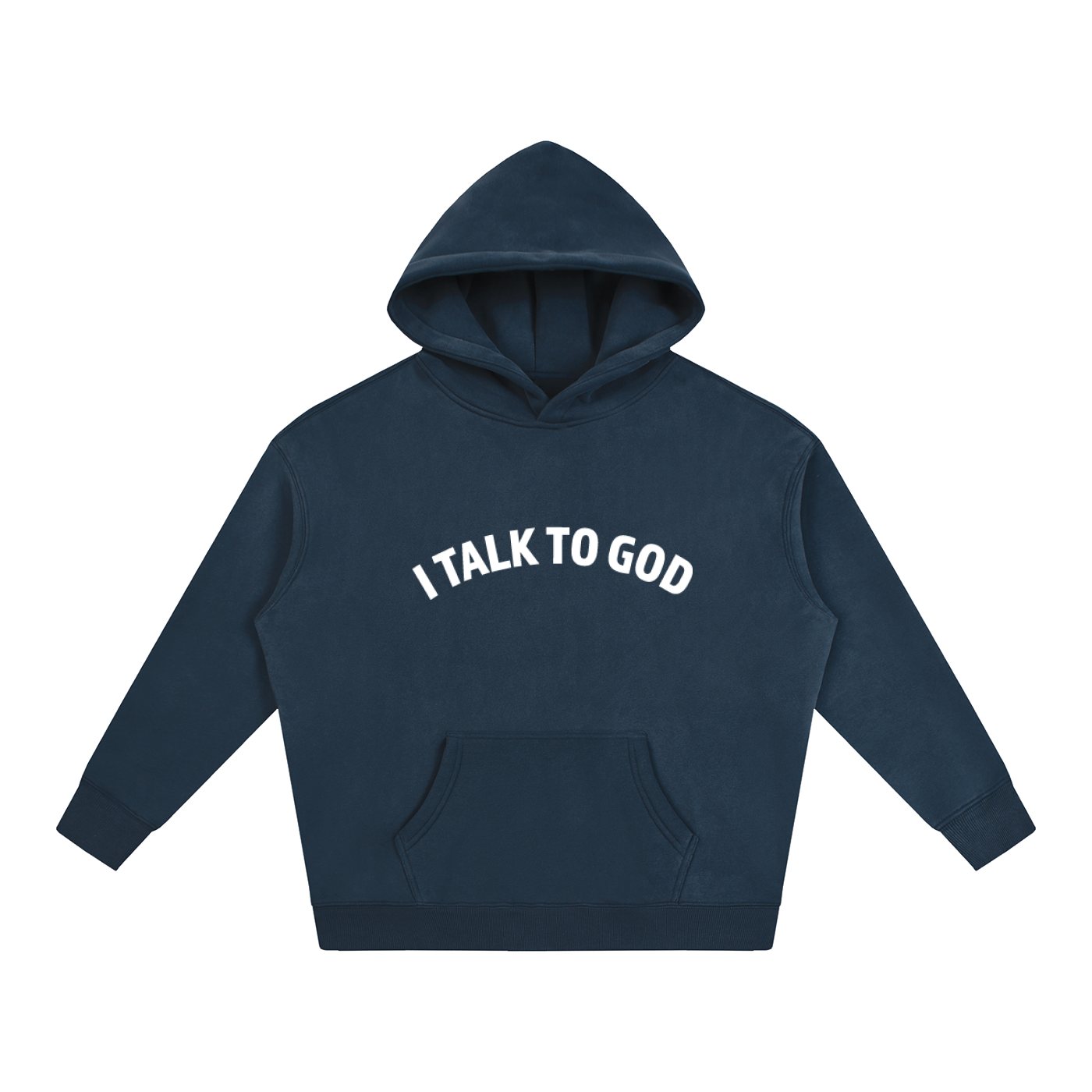 "I Talk To God" Oversized Fleece Hoodie
