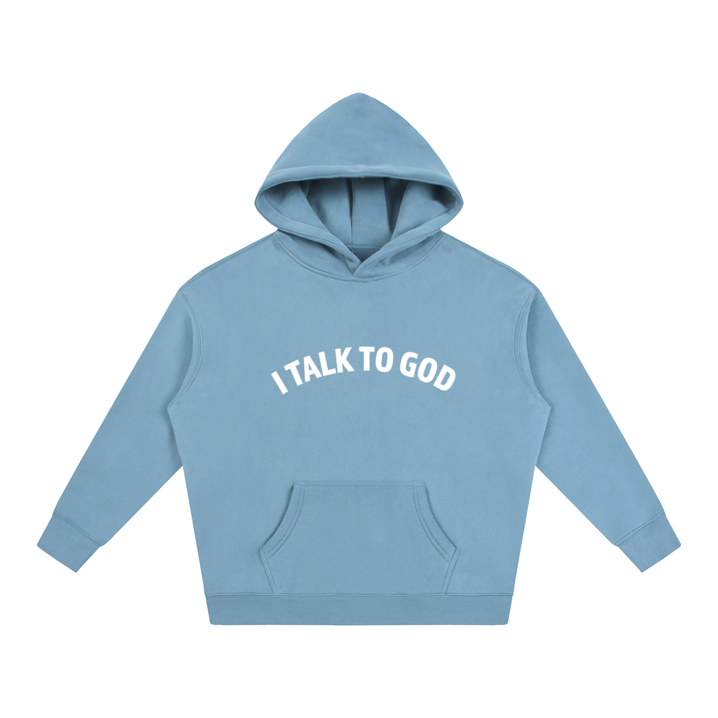 "I Talk To God" Oversized Fleece Hoodie