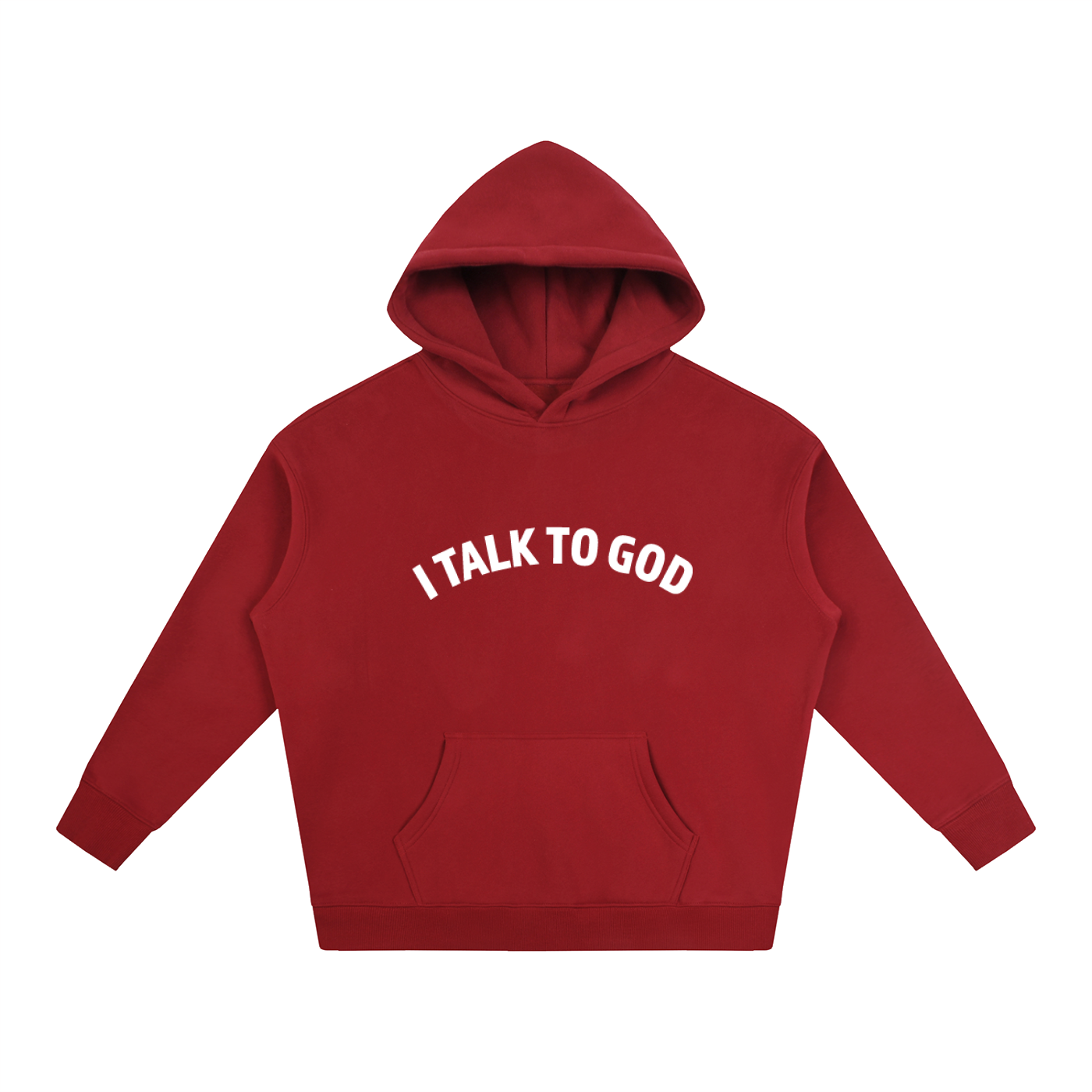 "I Talk To God" Oversized Fleece Hoodie