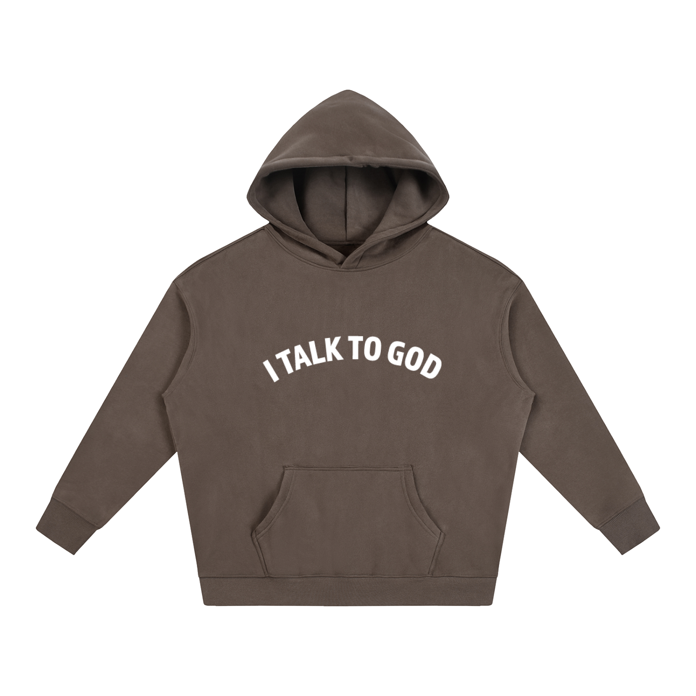 "I Talk To God" Oversized Fleece Hoodie