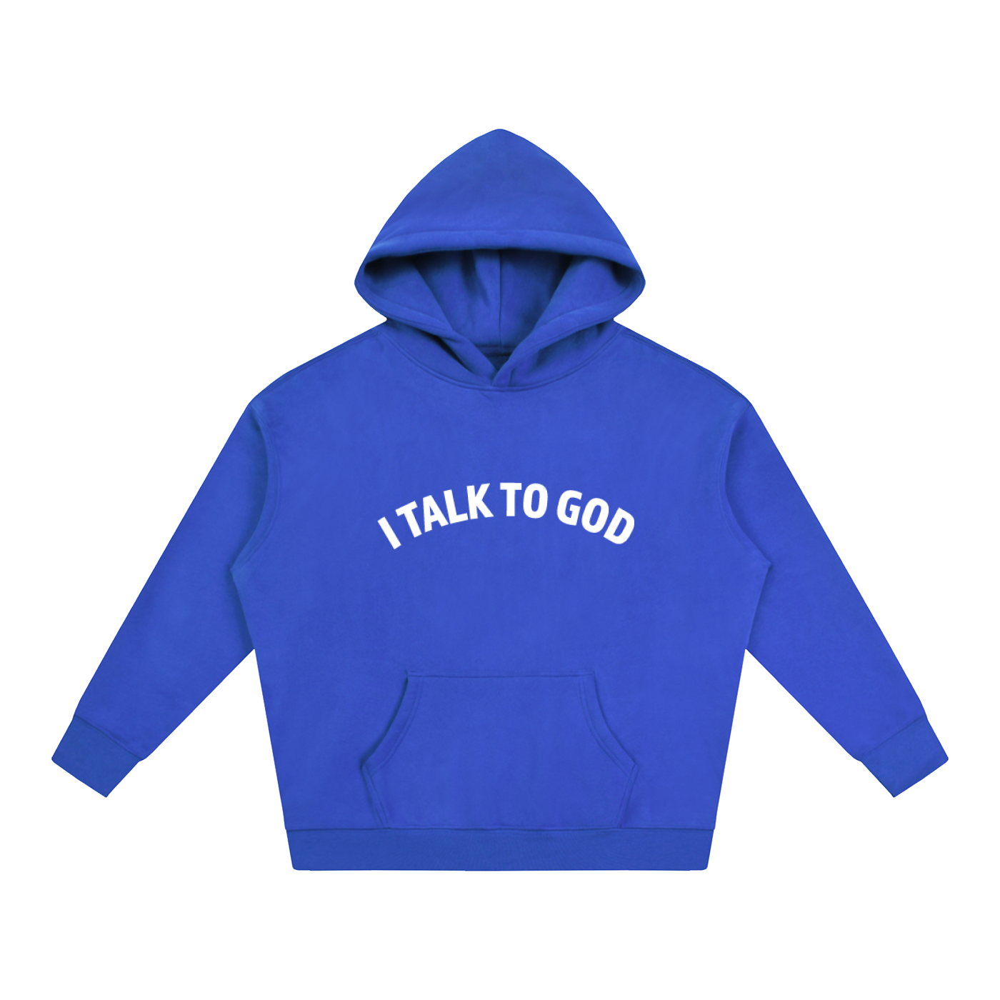 "I Talk To God" Oversized Fleece Hoodie
